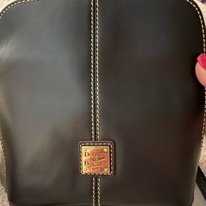 NWT Dooney & Bourke Trixie Black Crossbody with Contrast Stitching